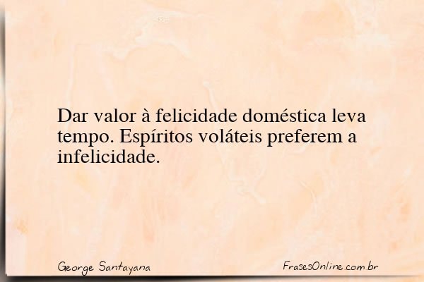 Frase de George Santayana