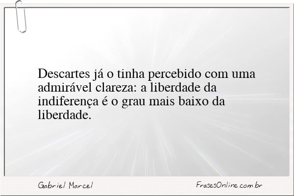 Frase de Gabriel Marcel