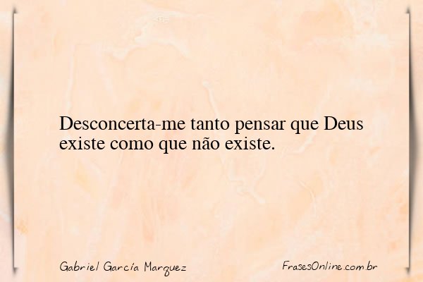 Frase de Gabriel García Marquez