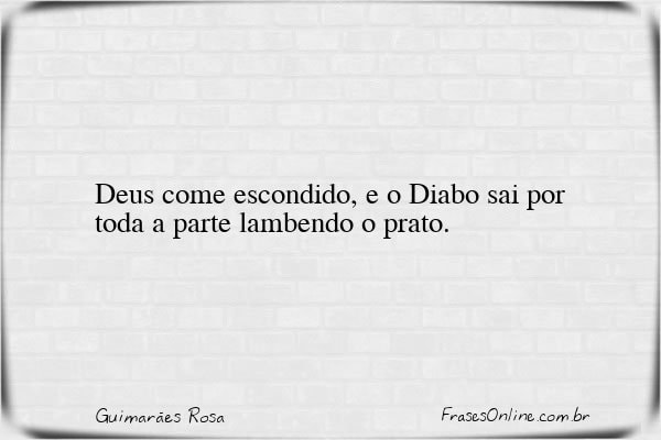 Frase de Guimarães Rosa