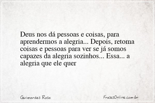 Frase de Guimarães Rosa