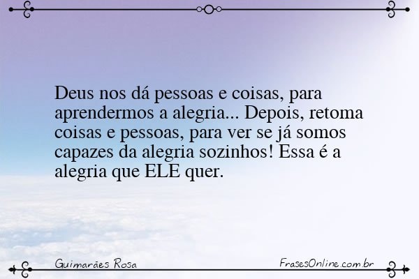 Frase de Guimarães Rosa