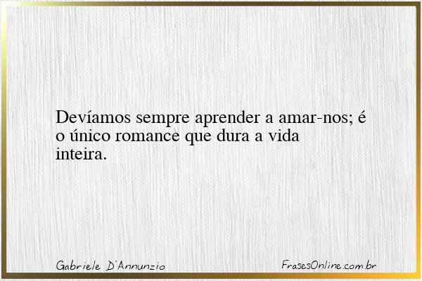 Frase de Gabriele D'Annunzio