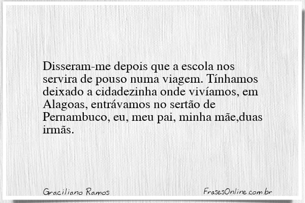 Frase de Graciliano Ramos