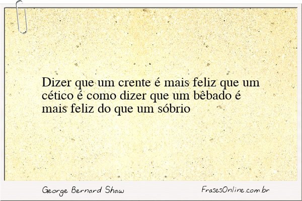 Frase de George Bernard Shaw