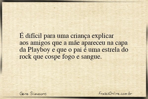 Frase de Gene Simmons