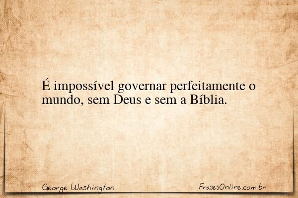 Frase de George Washington