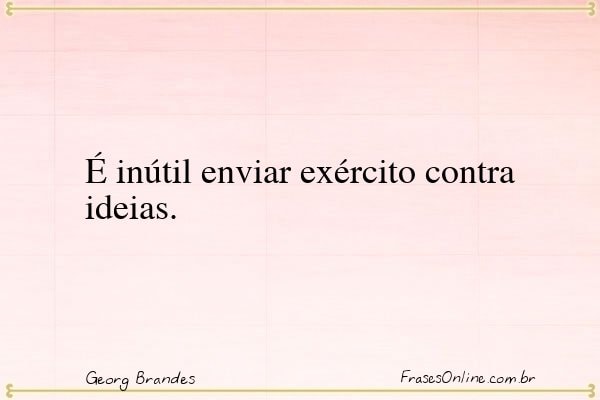 Frase de Georg Brandes