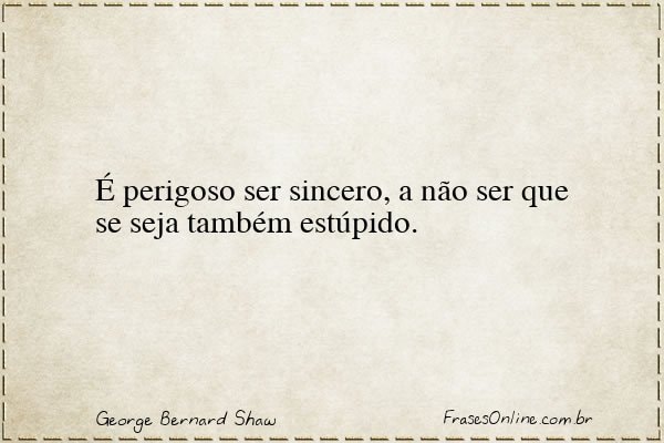 Frase de George Bernard Shaw