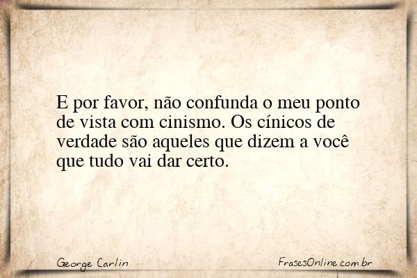 Frase de George Carlin