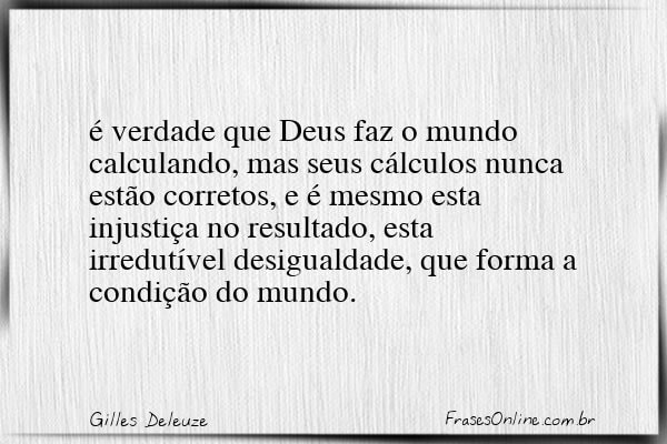 Frase de Gilles Deleuze