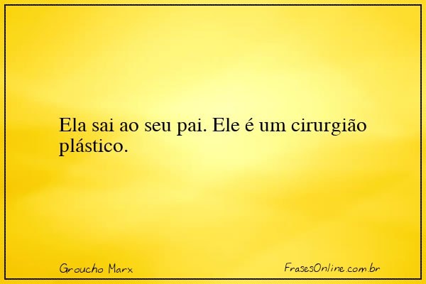 Frase de Groucho Marx