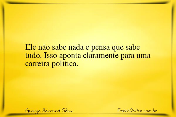 Frase de George Bernard Shaw