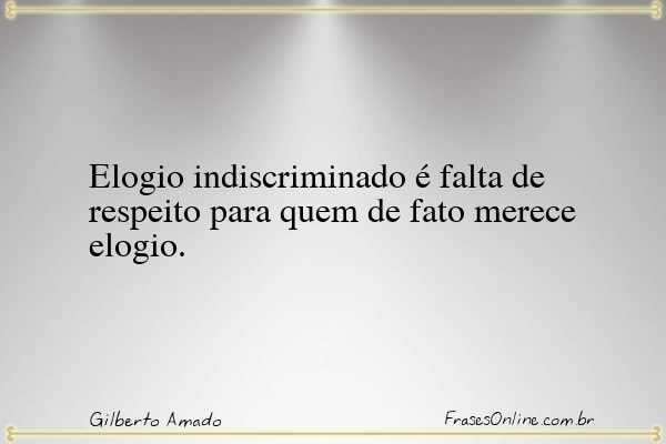 Frase de Gilberto Amado