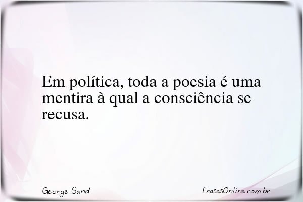 Frase de George Sand