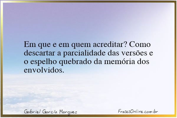 Frase de Gabriel García Marquez