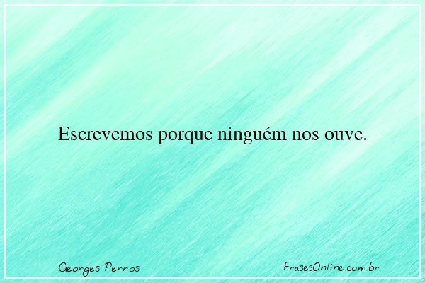 Frase de Georges Perros
