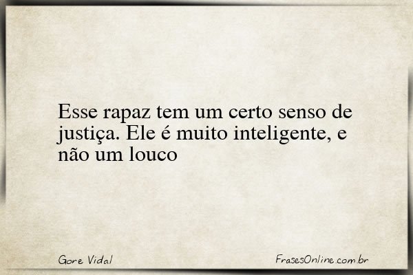 Frase de Gore Vidal