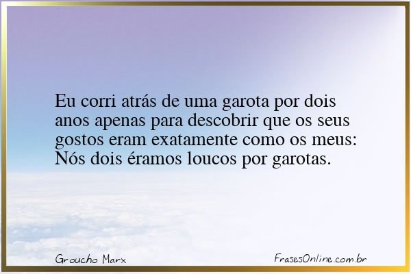 Frase de Groucho Marx