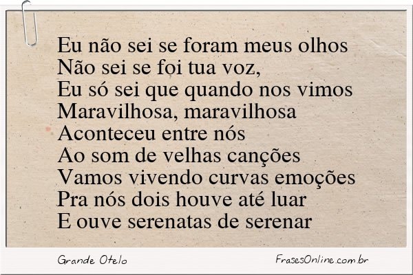 Frase de Grande Otelo