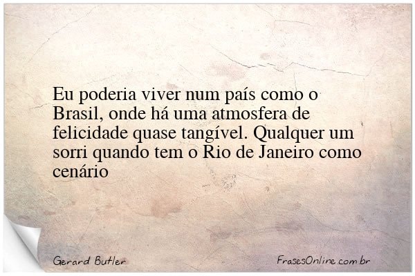 Frase de Gerard Butler