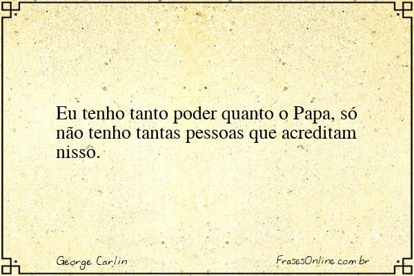 Frase de George Carlin