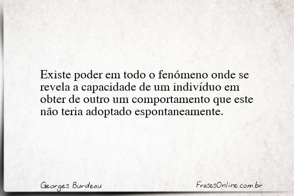 Frase de Georges Burdeau