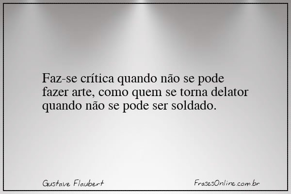 Frase de Gustave Flaubert