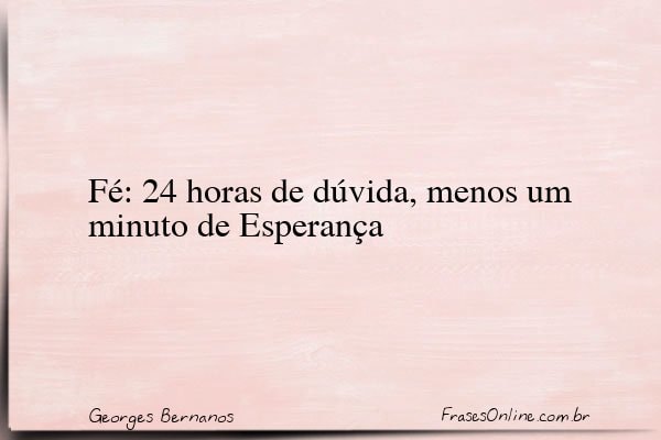 Frase de Georges Bernanos