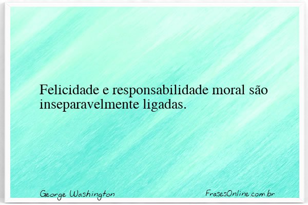 Frase de George Washington