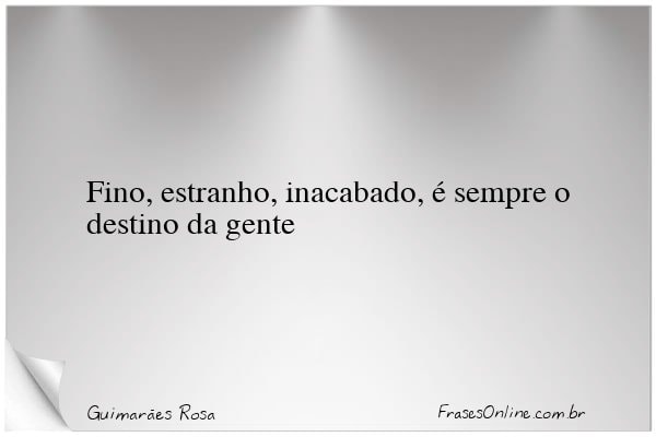 Frase de Guimarães Rosa