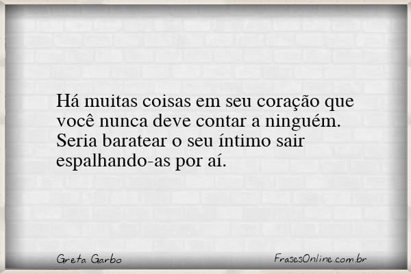 Frase de Greta Garbo