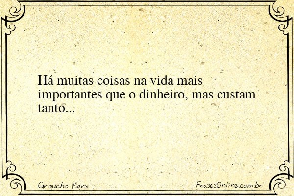 Frase de Groucho Marx