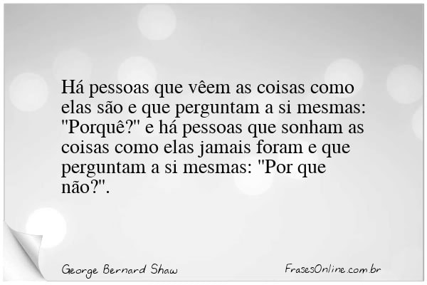 Frase de George Bernard Shaw