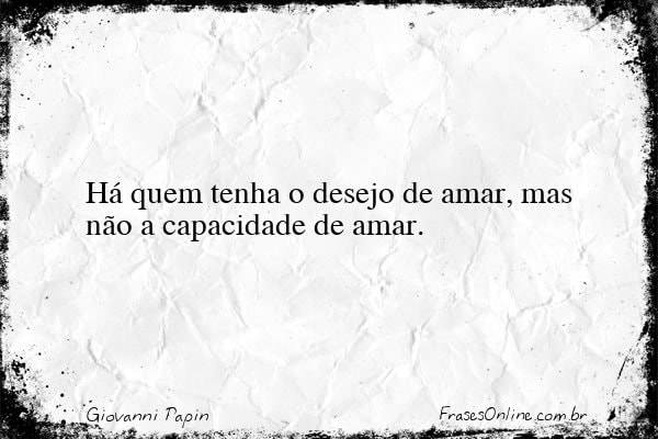 Frase de Giovanni Papin