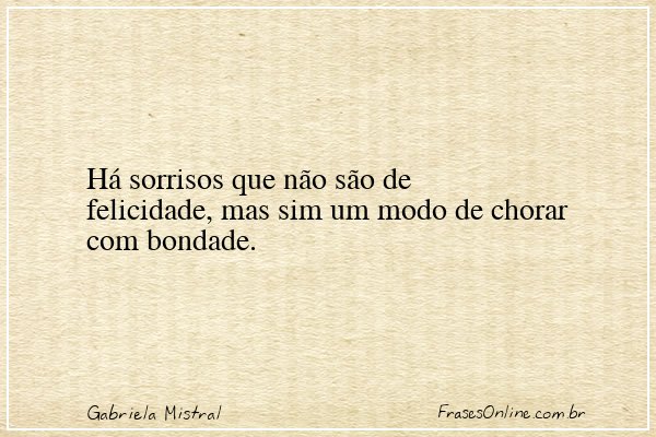 Frase de Gabriela Mistral