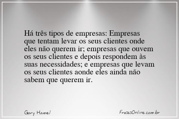 Frase de Gary Hamel