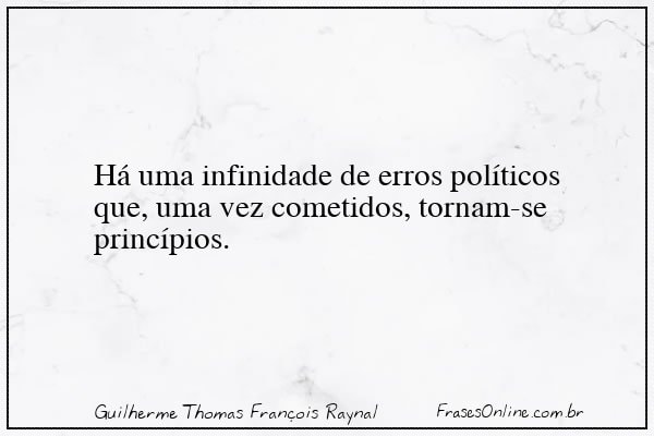 Frase de Guilherme Thomas François Raynal