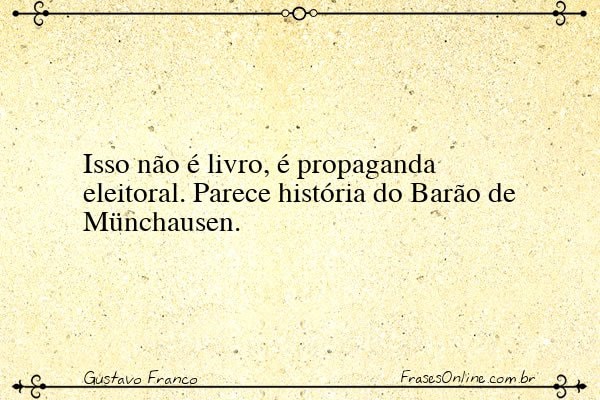 Frase de Gustavo Franco