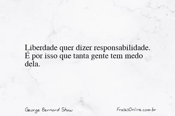 Frase de George Bernard Shaw
