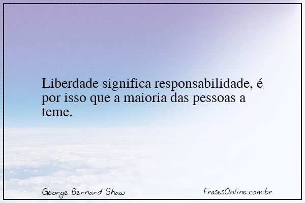 Frase de George Bernard Shaw