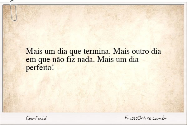 Frase de Garfield