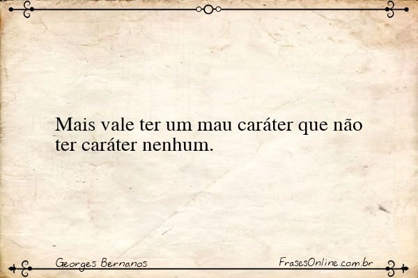 Frase de Georges Bernanos