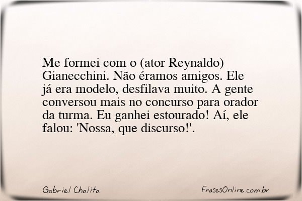 Frase de Gabriel Chalita