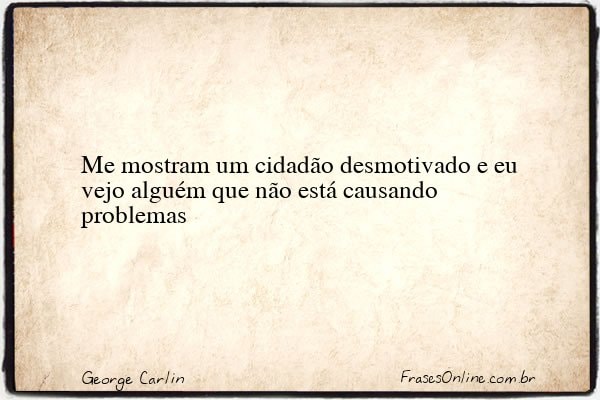 Frase de George Carlin