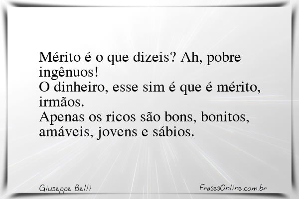 Frase de Giuseppe Belli