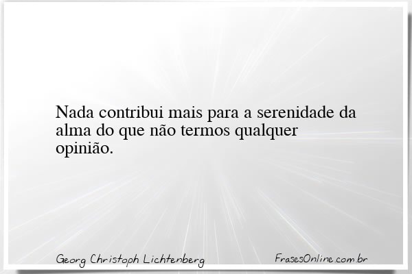Frase de Georg Christoph Lichtenberg