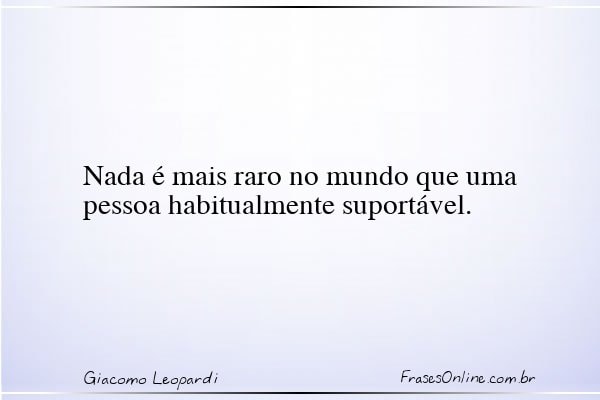 Frase de Giacomo Leopardi