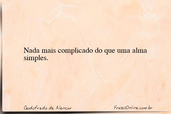 Frase de Godofredo de Alencar