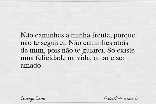Frase de George Sand